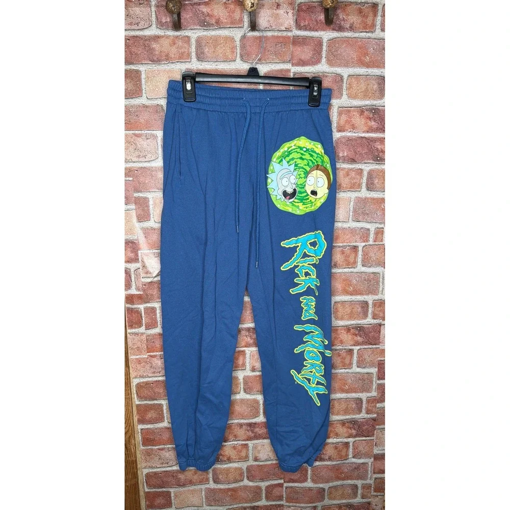 Rick and Morty Adult Swim Lounge Bundle Size XXL & M Blue & Gray Graphic Comfy